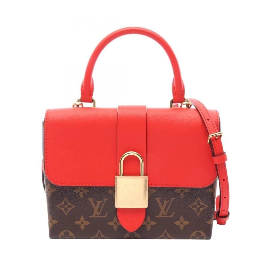 LOUIS VUITTON BAG: ROCKY BB RED BROWN: LOUIS VUITTON Bag: Rocky BB Red Brown Brand: LOUIS VUITTON Type/Style: Top Handle Bag / Crossbody Material: Exterior Material Canvas / Leather Color: Exterior Color Red / Brown Size: (approx. W8.1 ? H