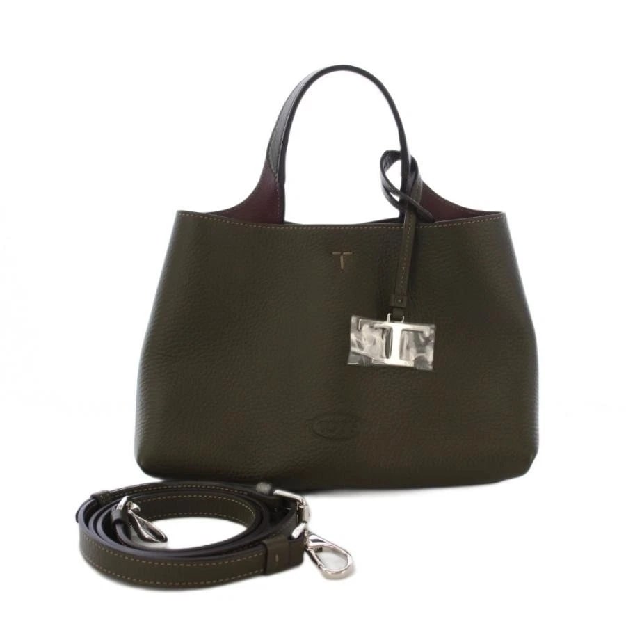 TOD'S BAG: T TIMELESS MICRO KHAKI: TOD'S Bag: T Timeless Micro Khaki Brand: TOD'S Type/Style: Shoulder Bag Material: Exterior Material Leather Color: Exterior Color Khaki Size: (approx. W8.9 ? H5.9 ? D5.5 inch, Handle 9.1 inch) Acc
