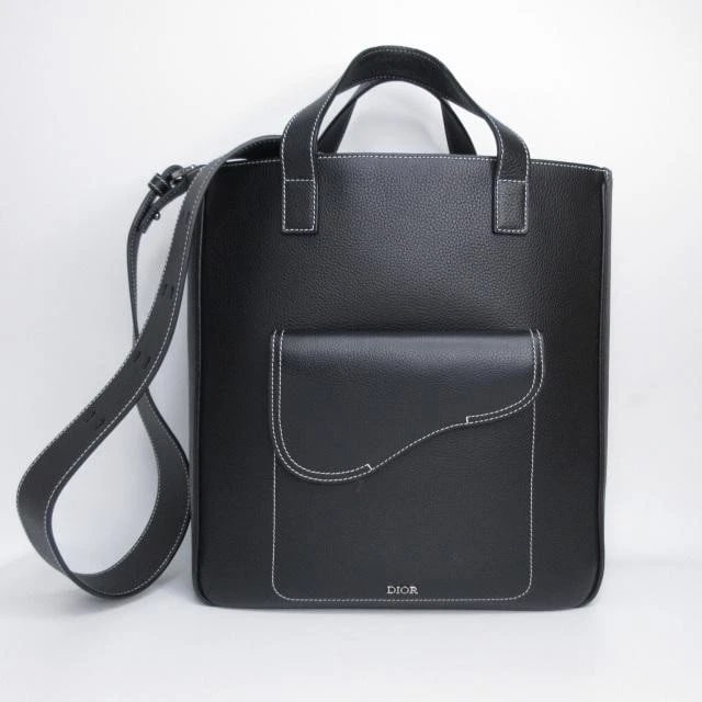 DIOR BAG: SADDLE TOTE BLACK: DIOR Bag: Saddle Tote Black Brand: Dior Type/Style: Tote Material: Exterior Material Leather Color: Exterior Color Black Size: (approx. W11.8 ? H12.8 ? D3.9 inch) Accessories: None Accesso
