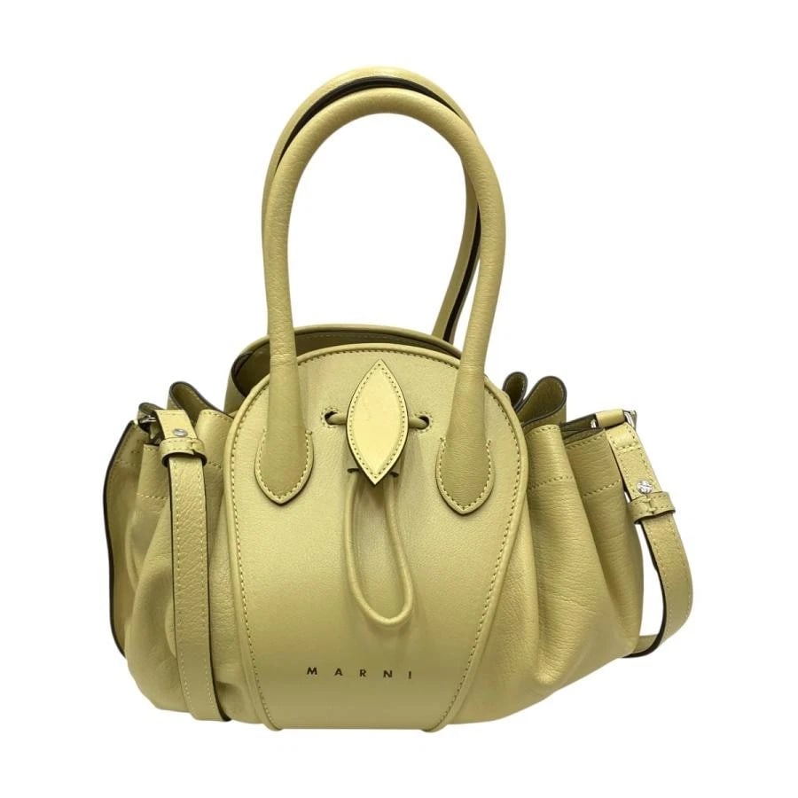 MARNI BAG: TULIPEA 2WAY LIGHT GREEN: MARNI Bag: TULIPEA 2WAY Light Green Brand: MARNI Type/Style: Shoulder Bag / Top Handle Bag / Crossbody Material: Exterior Material Leather Color: Exterior Color Light Green Size: (approx. W11.4 ? H7.9