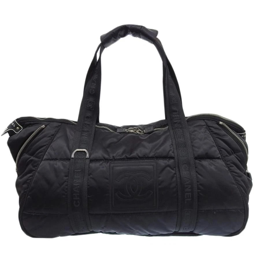 CHANEL BAG: BOSTON BAG 10 BLACK: CHANEL Bag: Boston Bag 10 Black Brand: CHANEL Type/Style: Duffle Material: Exterior Material Nylon Color: Exterior Color Black Size: (approx. W18.7 ? H11.0 ? D7.5 inch) Accessories: None A
