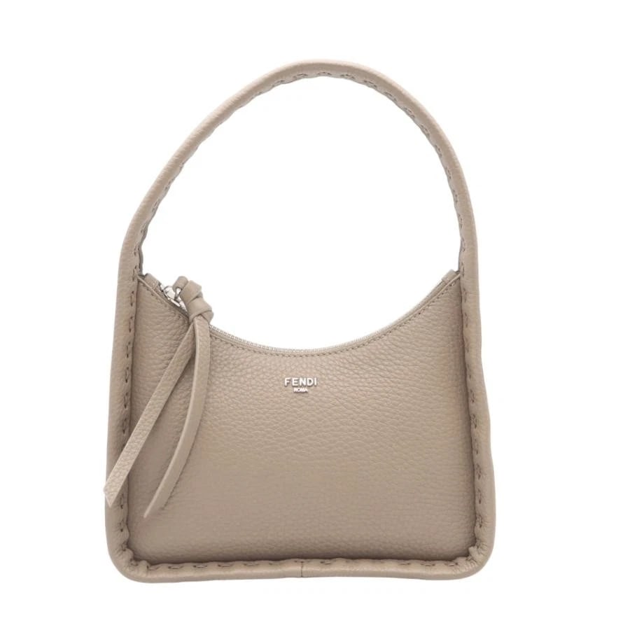 FENDI BAG: FENDESSENCE BEIGE: FENDI Bag: Fendessence Beige Brand: FENDI Type/Style: Satchel/Top Handle Bag Material: Exterior Material Leather Color: Exterior Color Beige Size: (approx. W8.1 ? H4.9 ? D2.8 inch) Accessories: No