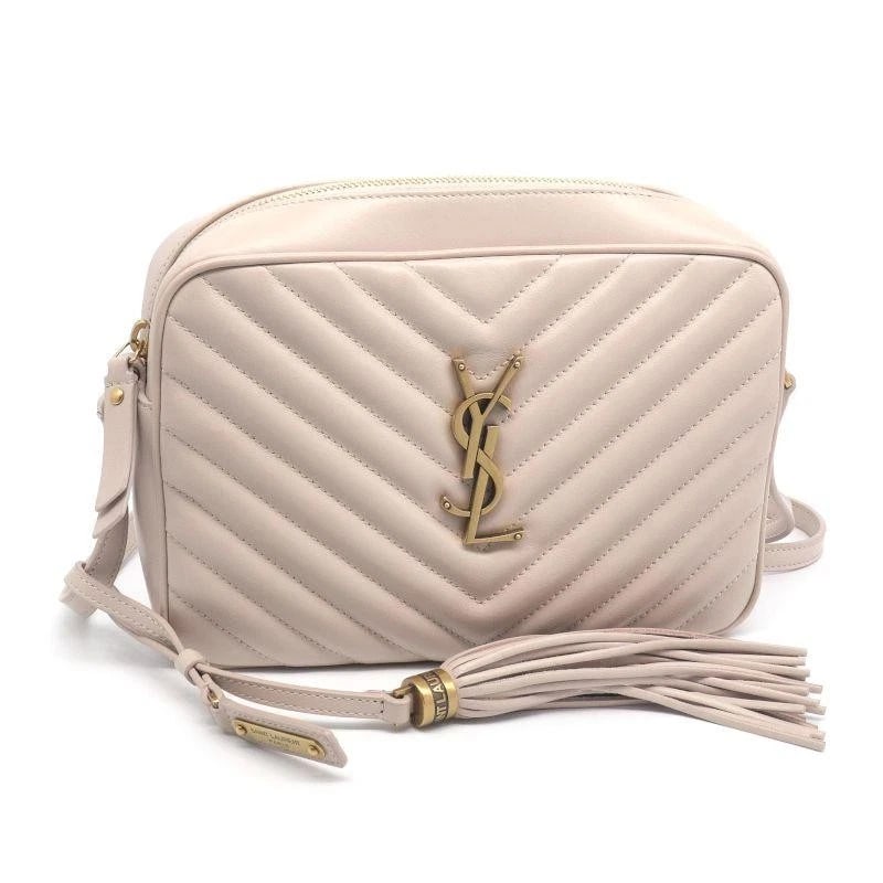 SAINT LAURENT BAG: LOU PINK: SAINT LAURENT Bag: Lou Pink Brand: SAINT LAURENT Type/Style: Crossbody Material: Exterior Material Leather Color: Exterior Color Pink Size: (approx. W8.7 ? H5.9 ? D2.4 inch) Accessories: None