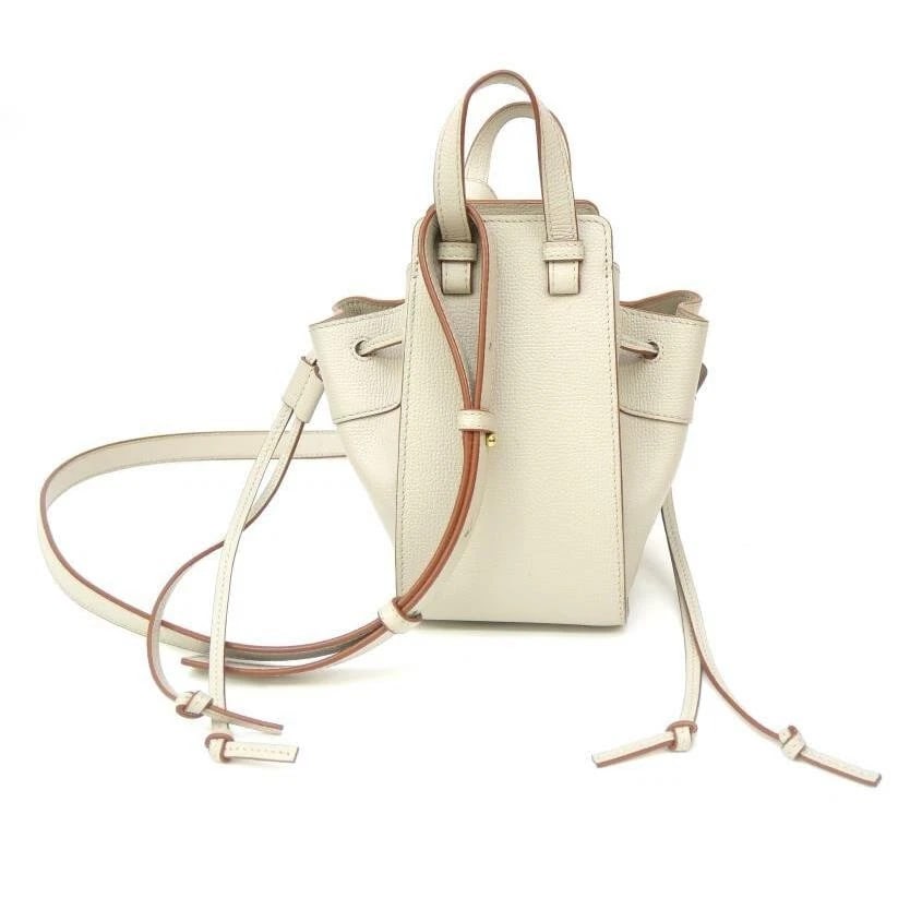 LOEWE BAG: HAMMOCK DRAWSTRING MINI BEIGE - 3
