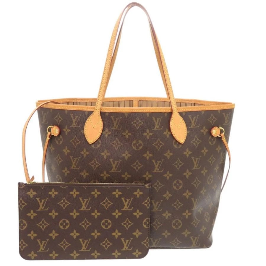 | LOUIS VUITTON BAG: NEVERFULL MM BROWN: | LOUIS VUITTON Bag: Neverfull MM Brown Brand: LOUIS VUITTON Type/Style: Tote Material: Exterior Material Canvas Color: Exterior Color Brown Size: (approx. W12.2 ? H11.4 ? D5.9 inch) Accessories: