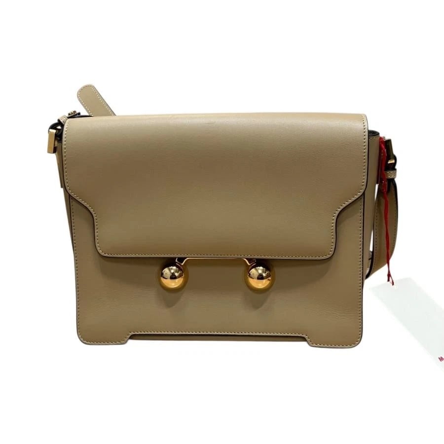 MARNI BAG: SHOULDER BEIGE: MARNI Bag: Shoulder Beige Brand: MARNI Type/Style: Shoulder Bag Material: Exterior Material Leather Color: Exterior Color Beige Size: (approx. W9.1 ? H7.1 ? D3.5 inch) Accessories: None Ac