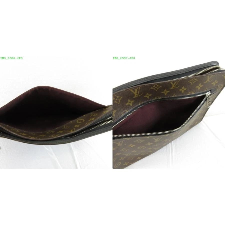 LOUIS VUITTON BAG: MONOGRAM MACASSAR PORTFOLIO: LOUIS VUITTON Bag: Monogram Macassar Portfolio Brand: LOUIS VUITTON Type/Style: Clutch Material: Exterior Material Canvas Color: Exterior Color Brown Size: (approx. W13.4 ? H10.6 ? D1.6 inch)