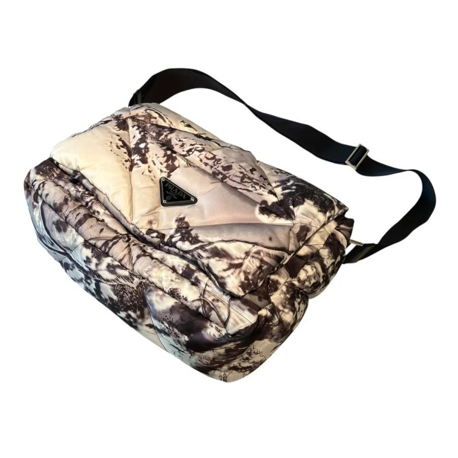 PRADA BAG: WHITE BLACK: PRADA Bag: White Black Brand: PRADA Type/Style: Shoulder Bag Material: Exterior Material Nylon Color: Exterior Color White Black Size: (approx. W14.2 ? H9.8 ? D3.9 inch) Accessories: None