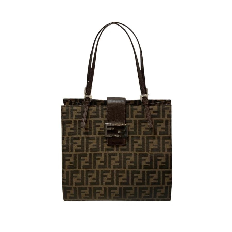 FENDI BAG: ZUCCA TOTE BROWN: FENDI Bag: Zucca Tote Brown Brand: FENDI Type/Style: Tote Material: Exterior Material Canvas Color: Exterior Color Brown Size: (approx. W11.2 ? H10.6 ? D5.1 inch) Accessories: None Accesso