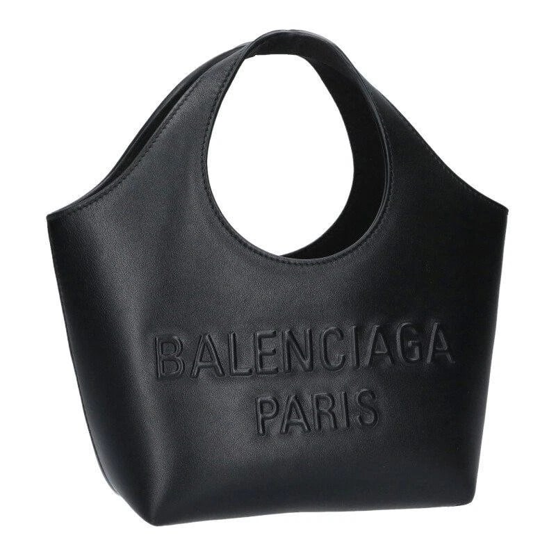 BALENCIAGA BAG: MARY KATE XS BLACK: BALENCIAGA Bag: Mary Kate xS Black Brand: BALENCIAGA Type/Style: Satchel/Top Handle Bag Material: Exterior Material Leather Color: Exterior Color Black Size: (approx. W6.9 ? H4.7 ? D2.8 inch)