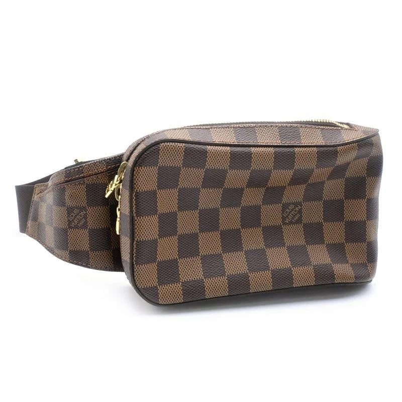 LOUIS VUITTON BAG: GERONIMOS EBENE CANVAS BROWN: LOUIS VUITTON Bag: Geronimos Ebene Canvas Brown Brand: LOUIS VUITTON Type/Style: Crossbody Material: Exterior Material Canvas Color: Exterior Color Brown Size: (approx. W4.7 ? H7.9 ? D2.4 inch)