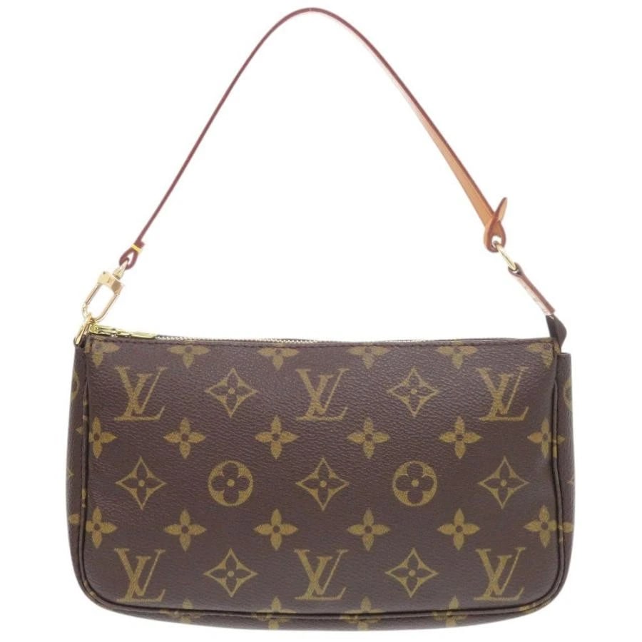 LOUIS VUITTON BAG: POCHETTE ACCESSOIRES: LOUIS VUITTON Bag: Pochette Accessoires Brand: LOUIS VUITTON Type/Style: Shoulder Bag Material: Exterior Material Canvas Color: Exterior Color Brown Size: (approx. W8.3 ? H5.1 ? D1.2 inch)