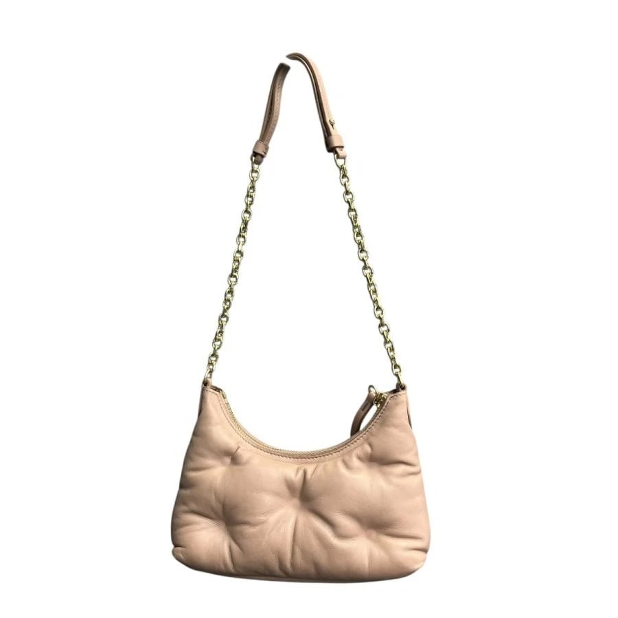 MAISON MARGIELA BAG: GLAM SLAM HOBO MICRO: MAISON MARGIELA Bag: Glam Slam Hobo Micro Brand: Maison Margiela Type/Style: Shoulder Bag Material: Exterior Material Leather Color: Exterior Color Pink Size: (approx. W8.3 ? H5.9 ? D3.5 inch)