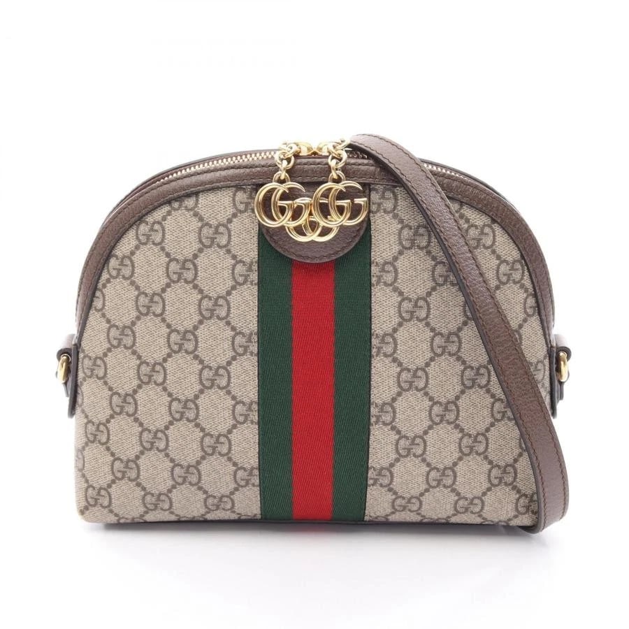 GUCCI BAG: OPHIDIA GG SUPREME: GUCCI Bag: Ophidia GG Supreme Brand: GUCCI Type/Style: Shoulder Bag Material: Exterior Material Canvas / Leather Color: Exterior Color Beige Size: (approx. W9.1 ? H7.1 ? D3.1 inch) Accessories: No