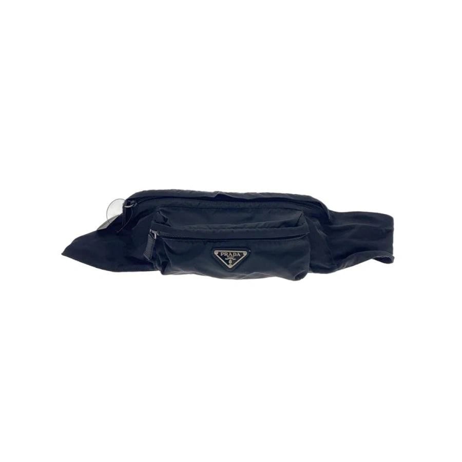 PRADA BAG: WAIST BAG BLACK: PRADA Bag: Waist Bag Black Brand: PRADA Type/Style: Belt Bag & Fanny Pack Material: Exterior Material Nylon Color: Exterior Color Black Size: (approx. W10.2 ? H4.3 ? D2.8 inch) Accessories: None <