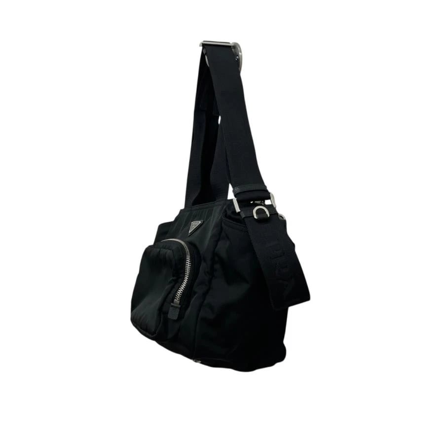 PRADA BAG: RE-NYLON SMALL TOTE BLACK: PRADA Bag: Re-Nylon Small Tote Black Brand: PRADA Type/Style: Tote Material: Exterior Material Nylon Color: Exterior Color Black Size: (approx. W15.0 ? H8.7 ? D5.1 inch) Accessories: None