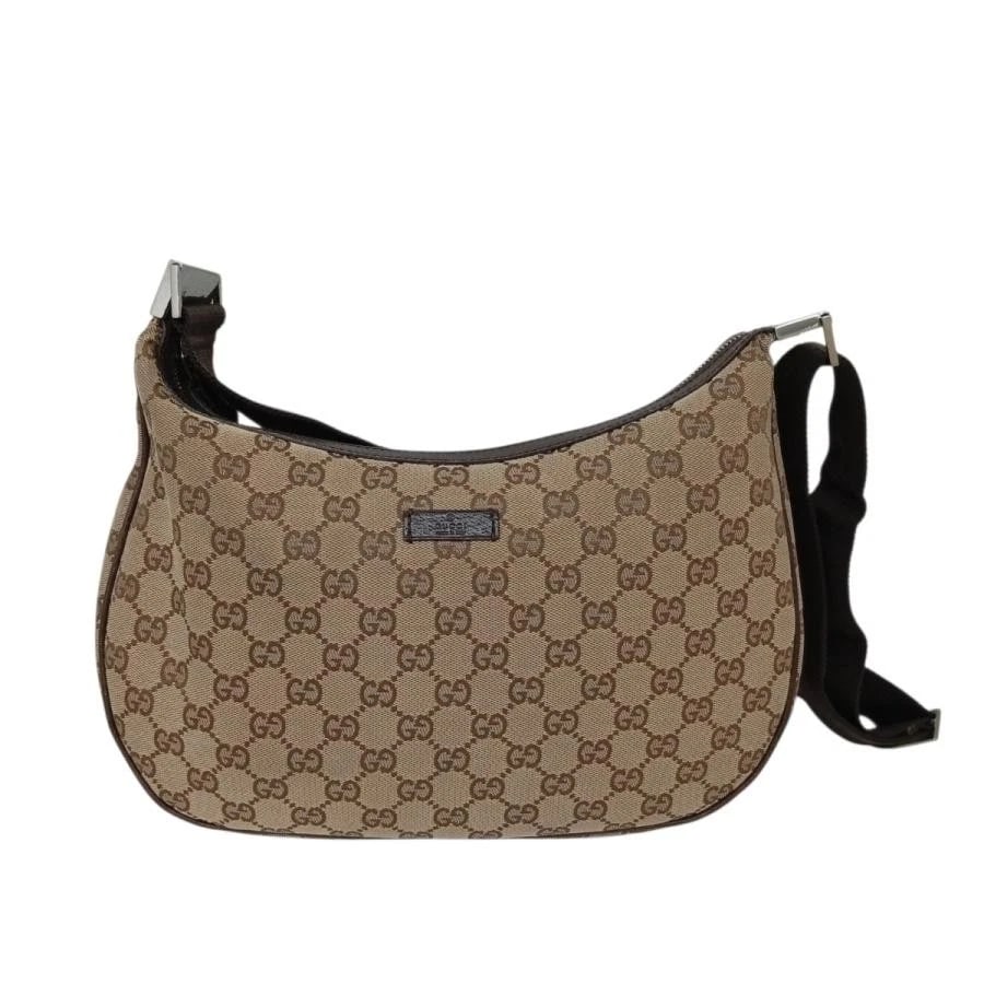 GUCCI BAG: SHOULDER BAG BEIGE/BLACK: GUCCI Bag: Shoulder Bag Beige/Black Brand: GUCCI Type/Style: Shoulder Bag Material: Exterior Material Leather Color: Exterior Color Beige / Black Size: (approx. W11.4 ? H7.9 ? D2.0 inch) Accessories: