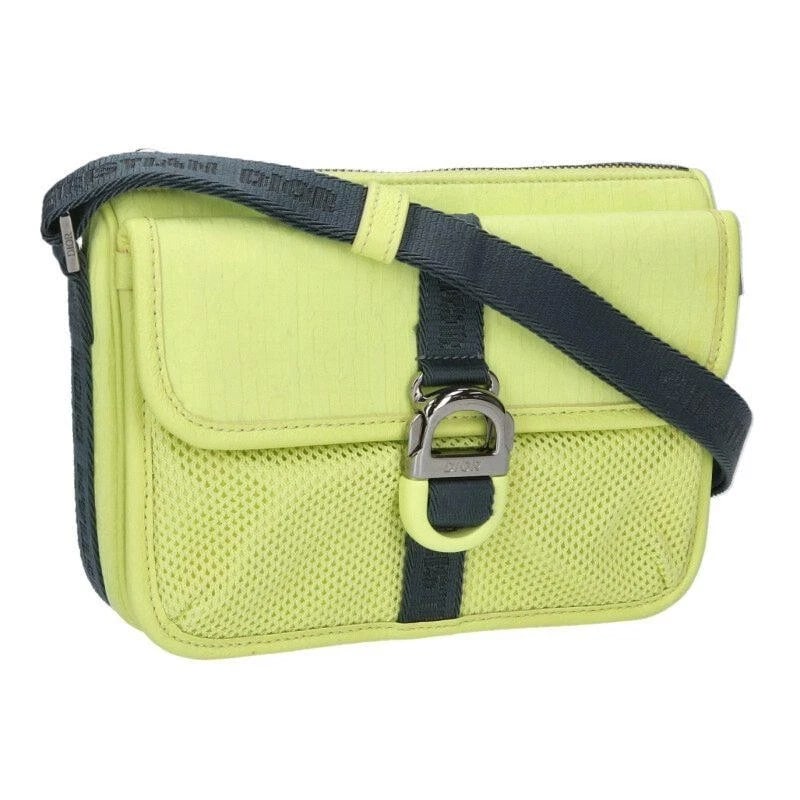 DIOR BAG: OBLIQUE SATIN SHOULDER YELLOW: DIOR Bag: Oblique Satin Shoulder Yellow Brand: DIOR Type/Style: Shoulder Bag Material: Exterior Material Satin Color: Exterior Color Yellow Size: (approx. W7.9 ? H5.5 ? D1.4 inch) Accessories: Non