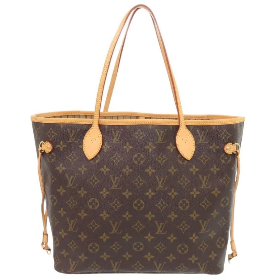 LOUIS VUITTON BAG: NEVERFULL MM: LOUIS VUITTON Bag: Neverfull MM Brand: LOUIS VUITTON Type/Style: Tote Material: Exterior Material Canvas Color: Exterior Color Brown Size: (approx. W12.2 ? H11.4 ? D5.9 inch) Accessories: None