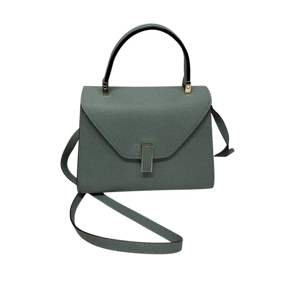 VALEXTRA BAG: ISIDE MINI POWDER BLUE: VALExTRA Bag: Iside Mini Powder Blue Brand: Valextra Type/Style: Shoulder Bag Material: Exterior Material Leather Color: Exterior Color Powder Blue Size: (approx. W8.7 ? H5.9 ? D4.7 inch) Accessor