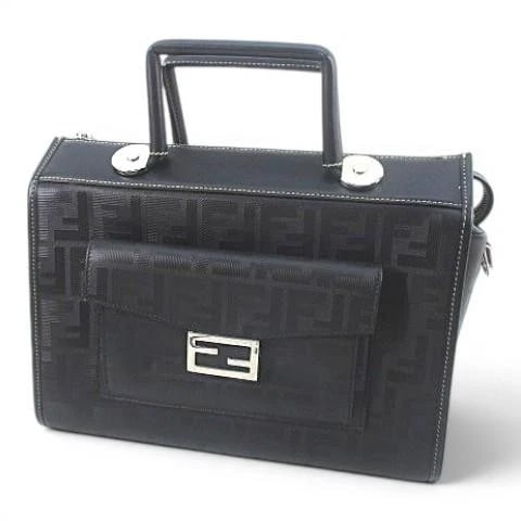FENDI BAG: SOFT TRUK BLACK: FENDI Bag: SOFT TRUK Black Brand: FENDI Type/Style: Duffle Material: Exterior Material Leather Color: Exterior Color Black Size: (approx. W11.8 ? H9.1 ? D5.1 inch) Accessories: None Accessories
