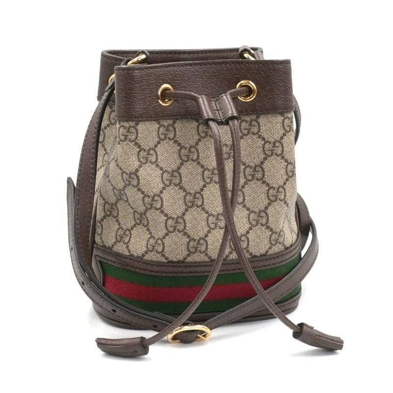 GUCCI BAG: OPHIDIA SHOULDER BAG BEIGE EBONY: GUCCI Bag: Ophidia Shoulder Bag Beige Ebony Brand: GUCCI Type/Style: Shoulder Bag Material: Exterior Material Canvas Color: Exterior Color Beige Size: (approx. W6.1 ? H7.1 ? D3.9 inch) Accessories: