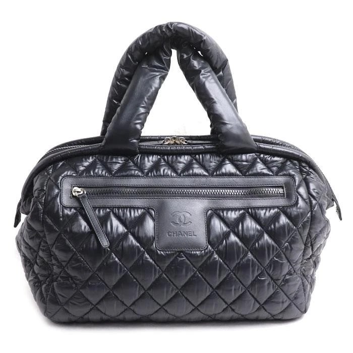 CHANEL BAG: COCO COCOON CC LOGO BLACK: CHANEL Bag: Coco Cocoon CC Logo Black Brand: CHANEL Type/Style: Tote Material: Exterior Material Nylon Leather Color: Exterior Color Black Size: (approx. W13.4 ? H11.0 ? D7.1 inch) Accessories: No