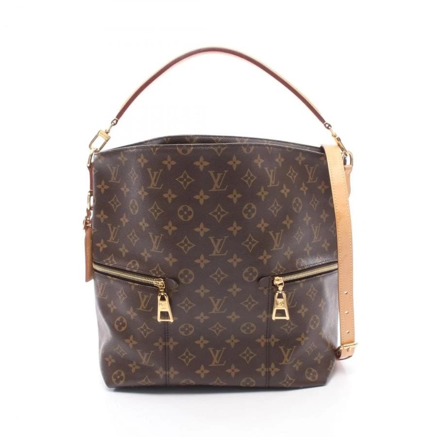 LOUIS VUITTON BAG: MERRY MONOGRAM: LOUIS VUITTON Bag: Merry Monogram Brand: LOUIS VUITTON Type/Style: Shoulder Bag Material: Exterior Material Canvas / Leather Color: Exterior Color Brown Size: (approx. W11.8 ? H13.0 ? D4.9 inch) A