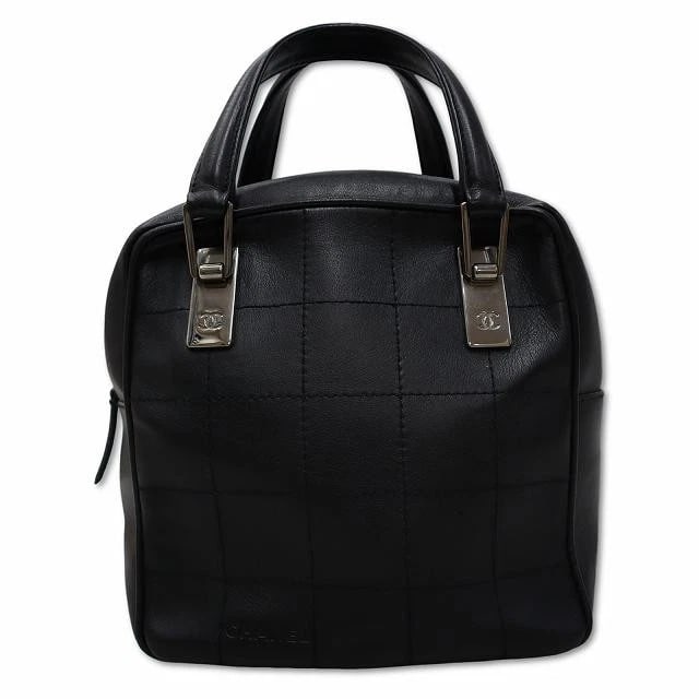 CHANEL BAG: CHOCOLATE BAR HANDBAG BLACK (1 of 3)