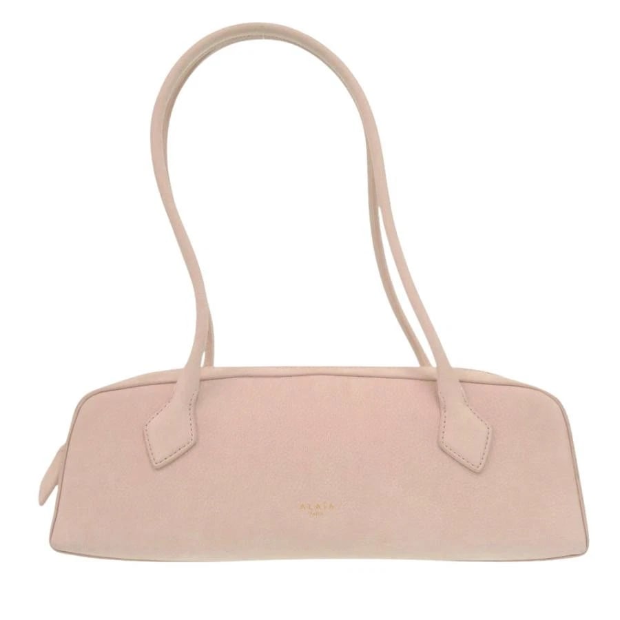ALAIA BAG: NUBUCK LE TECKEL MEDIUM PINK: ALAIA Bag: Nubuck Le Teckel Medium Pink Brand: ALAIA Type/Style: Shoulder Bag Material: Exterior Material Leather Color: Exterior Color Pink Size: (approx. W12.8 ? H5.3 ? D3.9 inch), Accessories: