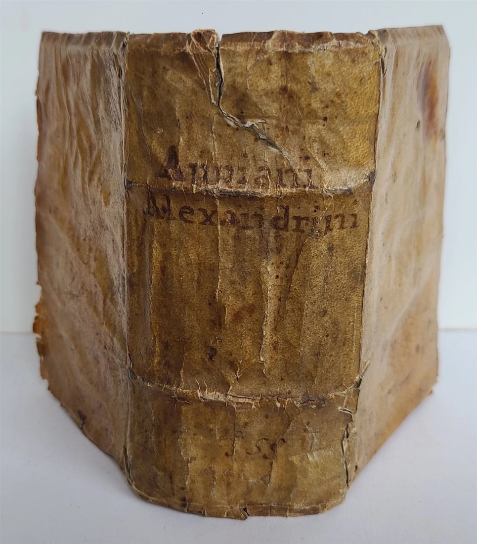 1588: THE HISTORY OF FOREIGN WARS IN ITALY'S 16TH CENTURY: AN APPIAN-ROMAN PERSPECTIVE: Year/Century: 16th century Language: Italian Subject: Military & War Binding: Vellum Description: Lib. XII of Appiani Alexandrini Romanorum historiarum Restitution & emendati ex collatione Graecorum e