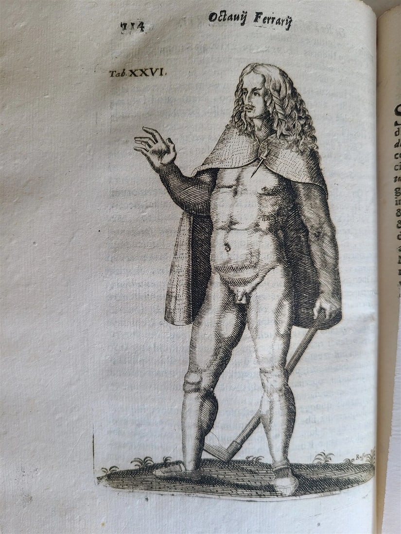 MORE THAN FIFTY ENGRAVINGS FROM 1685'S ANCIENT COSTUMES ILLUSTRATED ANTIQUE VELLUM BOUND: Year/Century: 17th century Language: Latin Subject: Illustrated Binding: Vellum Description: De re vestiaria libri septem, Ferrarius, O. Hence, our third edition was accompanied with the Analecta de r