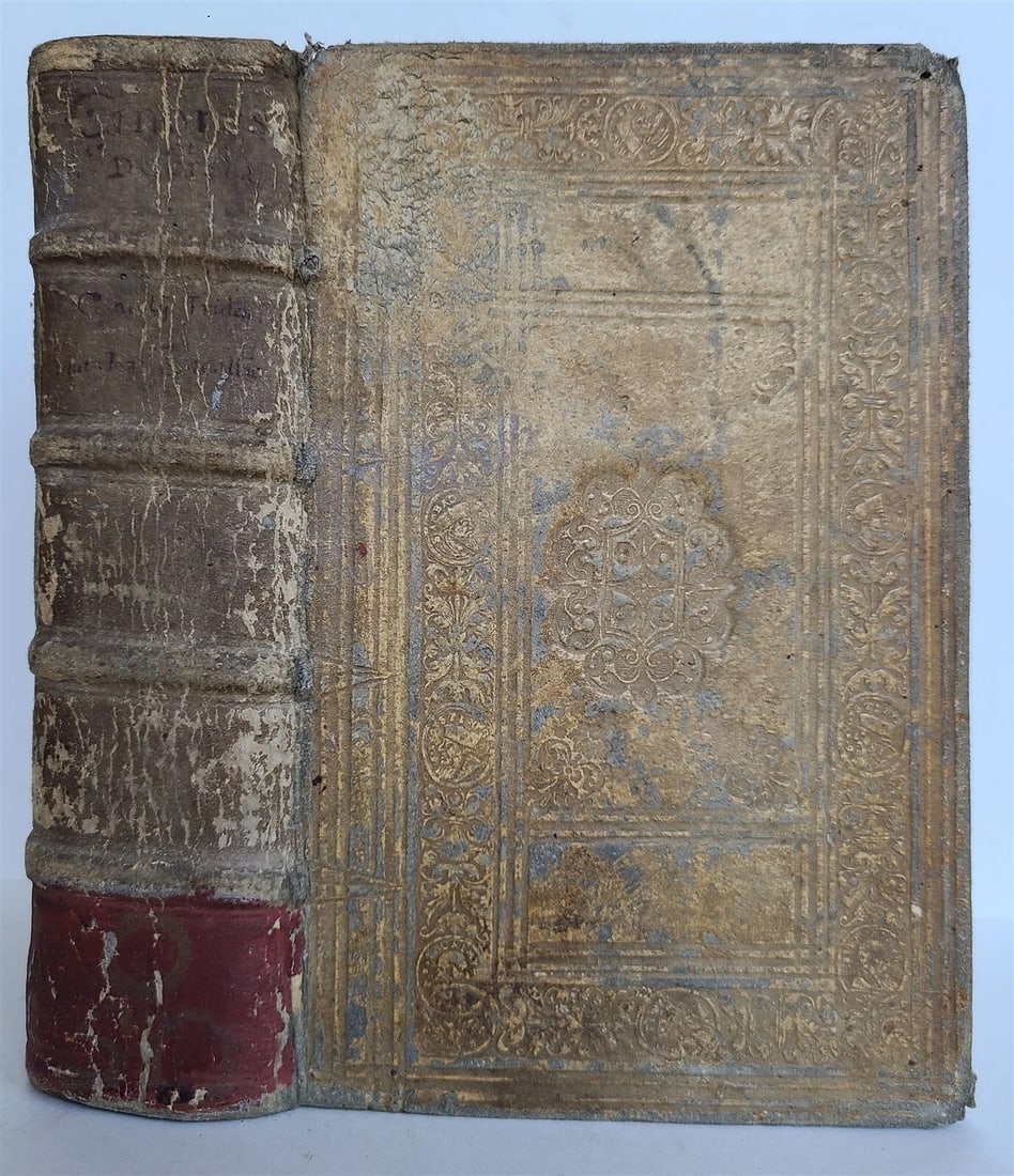 1621 SANCROS. CONCILII TRIDENTINI CANONES ET DECRETA ANCIENT PIGSKIN BINDING (1 of 9)