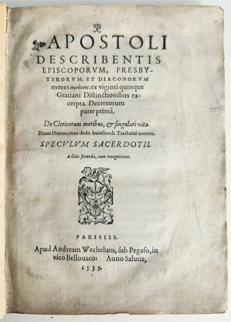 1559 OLD 16TH-CENTURY APOSTOLI DESCRIBENTIS EPISCOPORUM (1 of 7)