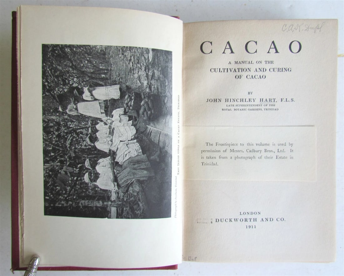 THE 1911 CACAO MANUAL ON THE CULTIVATION AND CURING OF ILLUSTRATED ANTIQUE (1 of 9)