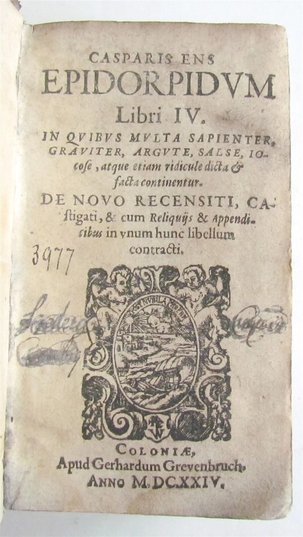 ANCIENT CASPARIS ENS EPIDORPIDUM, 1624 (1 of 9)
