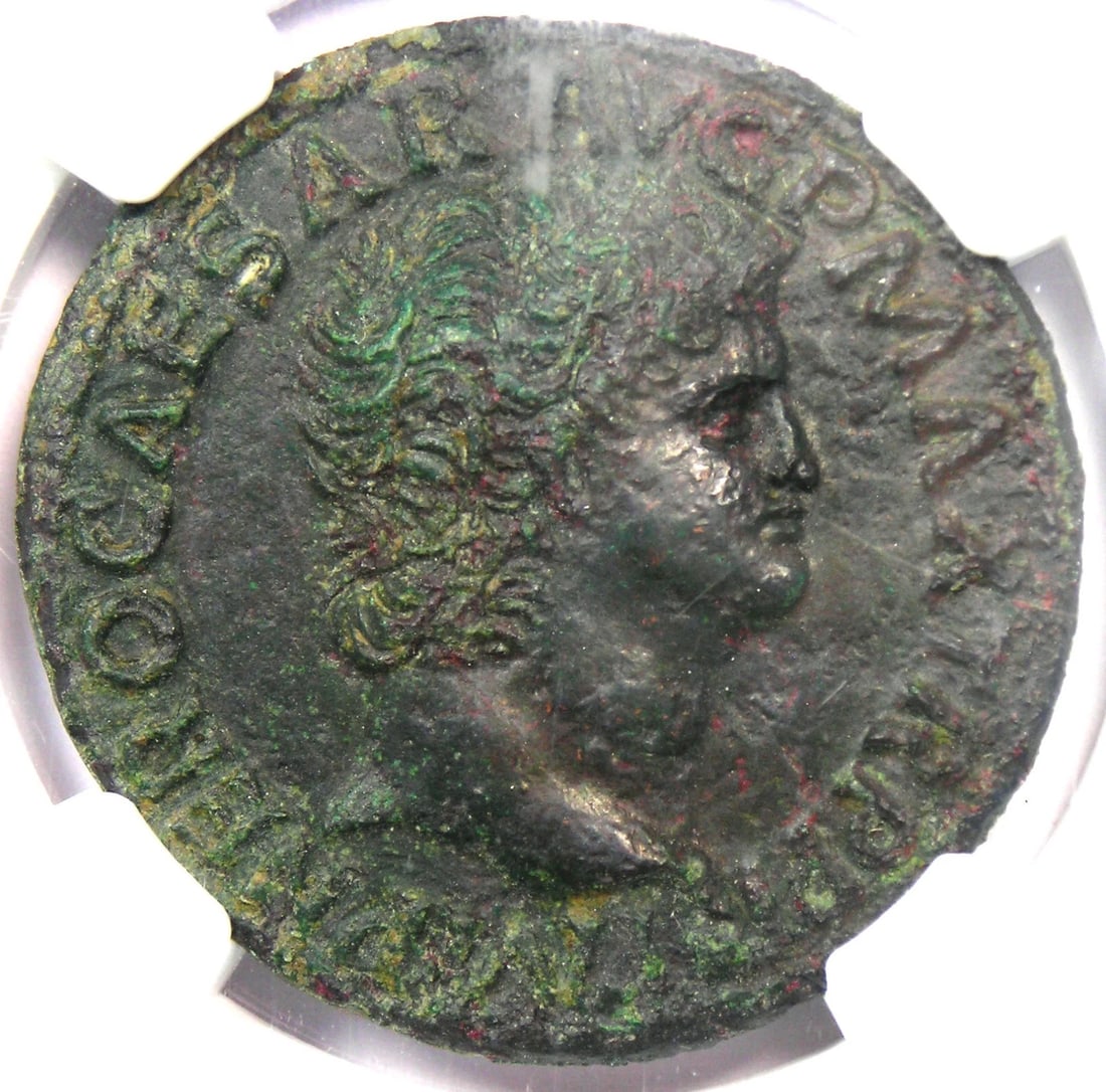 NERO AE AS ROMAN COPPER COIN: Nero AE As Roman Copper Coin Year: 68 AD Denomination: As Country of Origin: Italy Accessories: None Accessories Notice: When purchasing pre-owned goods, please refer to the photos of the items to