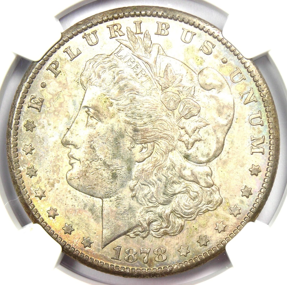 1878-CC MORGAN SILVER DOLLAR $1: 1878-CC Morgan Silver Dollar $1 Year: 1878 Denomination: $1 Country of Origin: United States Accessories: None Accessories Notice: When purchasing pre-owned goods, please refer to the photos of the