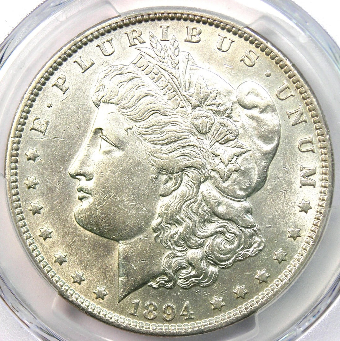 1894-P MORGAN SILVER DOLLAR $1 COIN: 1894-P Morgan Silver Dollar $1 Coin Year : 1894 Denomination : $1 Country of Origin : United States Accessories: None Accessories Notice: When purchasing pre-owned goods, please refer to the photos