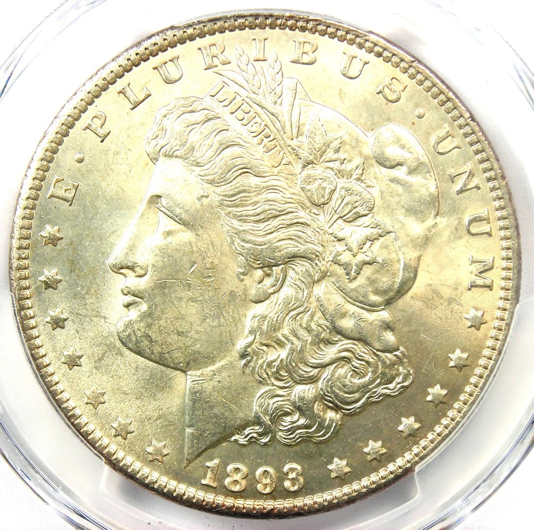 1893 MORGAN SILVER DOLLAR $1 COIN: 1893 Morgan Silver Dollar $1 Coin Year: 1893 Denomination: $1 Country of Origin: United States Accessories: None Accessories Notice: When purchasing pre-owned goods, please refer to the photos of the