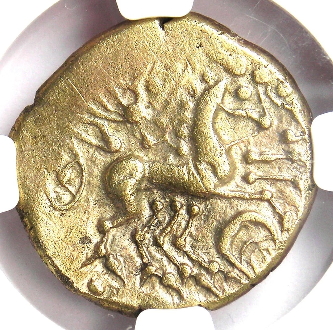 GAUL CARNUTES GOLD AV STATER GOLD ANCIENT COIN (1 of 4)
