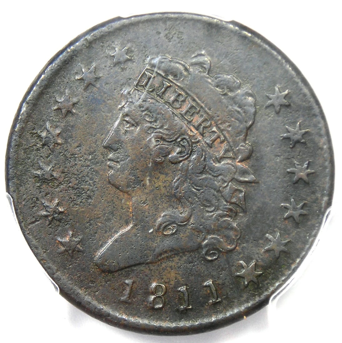 1811 CLASSIC LIBERTY LARGE CENT COIN: 1811 Classic Liberty Large Cent Coin Year: 1811 Denomination: Large Cent Country of Origin: United States Accessories: None Accessories Notice: When purchasing pre-owned goods, please refer to the pho