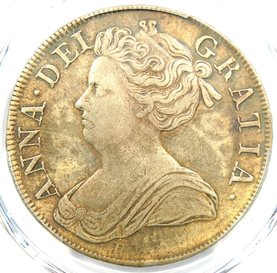 1713 BRITAIN ENGLAND UK ANNA SILVER CROWN COIN: 1713 Britain England UK Anna Silver Crown Coin Year: 1713 Denomination: Crown Country of Origin: United Kingdom Accessories: None Accessories Notice: When purchasing pre-owned goods, please refer to