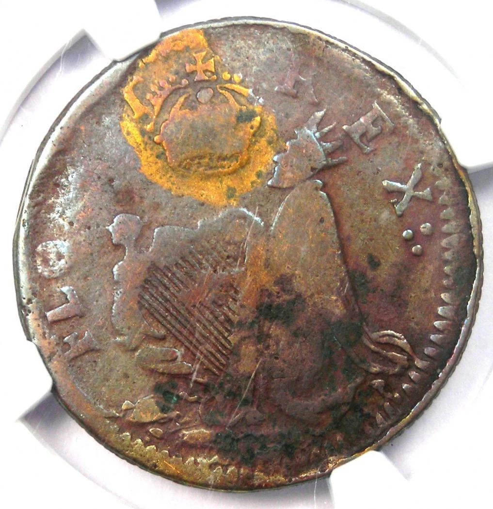 1670 JERSEY ST PATRICK FARTHING COLONIAL COIN: 1670 Jersey St Patrick Farthing Colonial Coin Year: 1670 Denomination: Country of Origin: United States Accessories: None Accessories Notice: When purchasing pre-owned goods, please refer to the