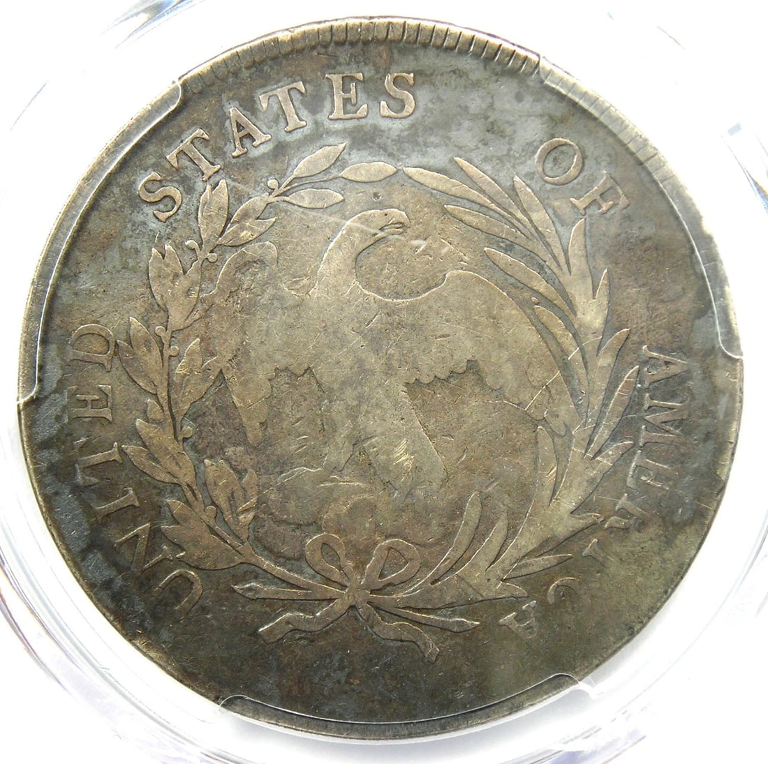 1795 DRAPED BUST SILVER DOLLAR $1 SMALL EAGLE COIN - 2