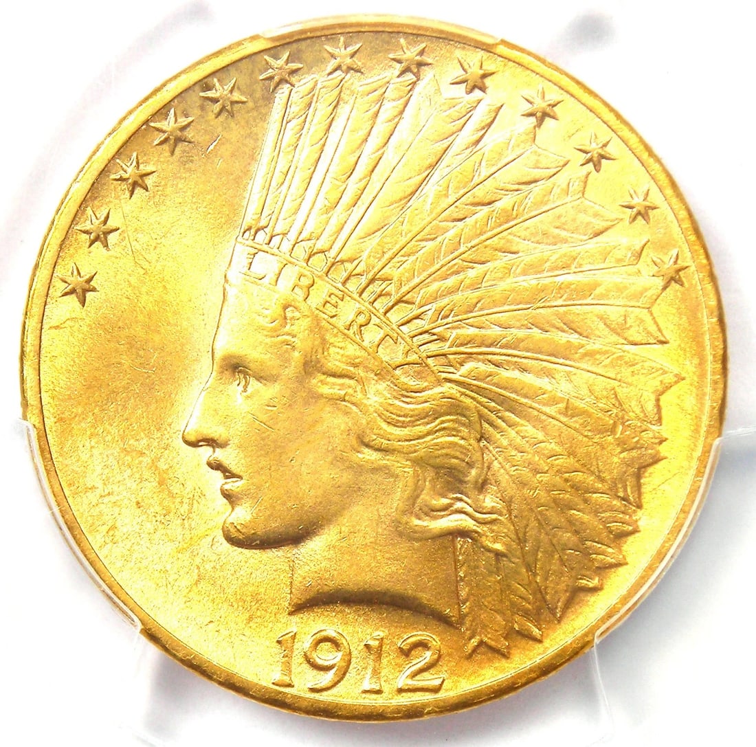 1912 INDIAN GOLD EAGLE $10 COIN: 1912 Indian Gold Eagle $10 Coin Year : 1912 Denomination : $10 Country of Origin : United States Accessories: None Accessories Notice: When purchasing pre-owned goods, please refer to the photos of