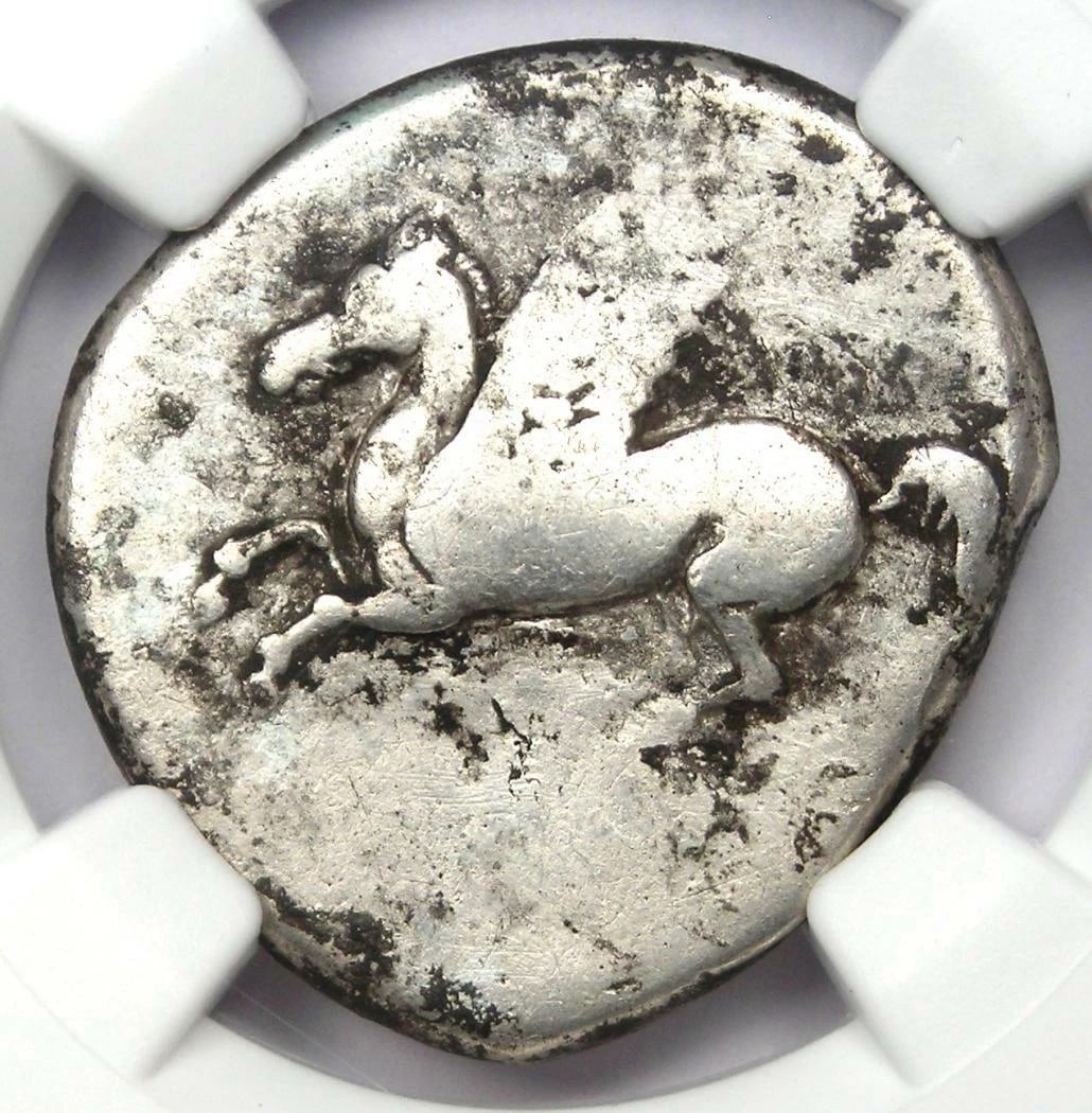 ACARNANIA ARGOS SILVER AR STATER PEGASUS AND ATHENA COIN: Acarnania Argos Silver AR Stater Pegasus and Athena Coin Year: 270 BC Denomination: Stater Country of Origin: Greece Accessories: None Accessories Notice: When purchasing pre-owned goods, please refer