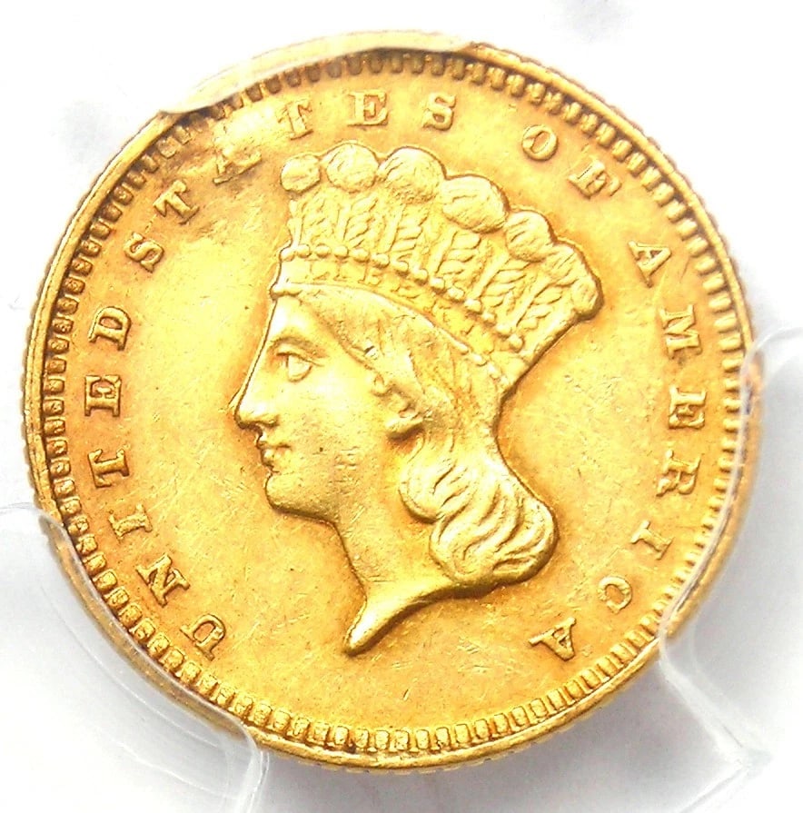 1868 INDIAN GOLD DOLLAR G$1 COIN: 1868 Indian Gold Dollar G$1 Coin Year: 1868 Denomination: $1 Country of Origin: United States Accessories: None Accessories Notice: When purchasing pre-owned goods, please refer to the photos of the i