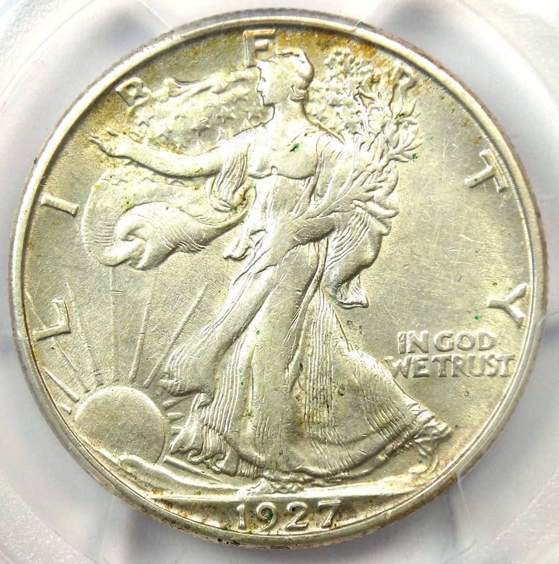 1927-S WALKING LIBERTY HALF DOLLAR 50C COIN: 1927-S Walking Liberty Half Dollar 50C Coin Year : 1927 Denomination : 50C Country of Origin : United States Accessories: None Accessories Notice: When purchasing pre-owned goods, please refer to the