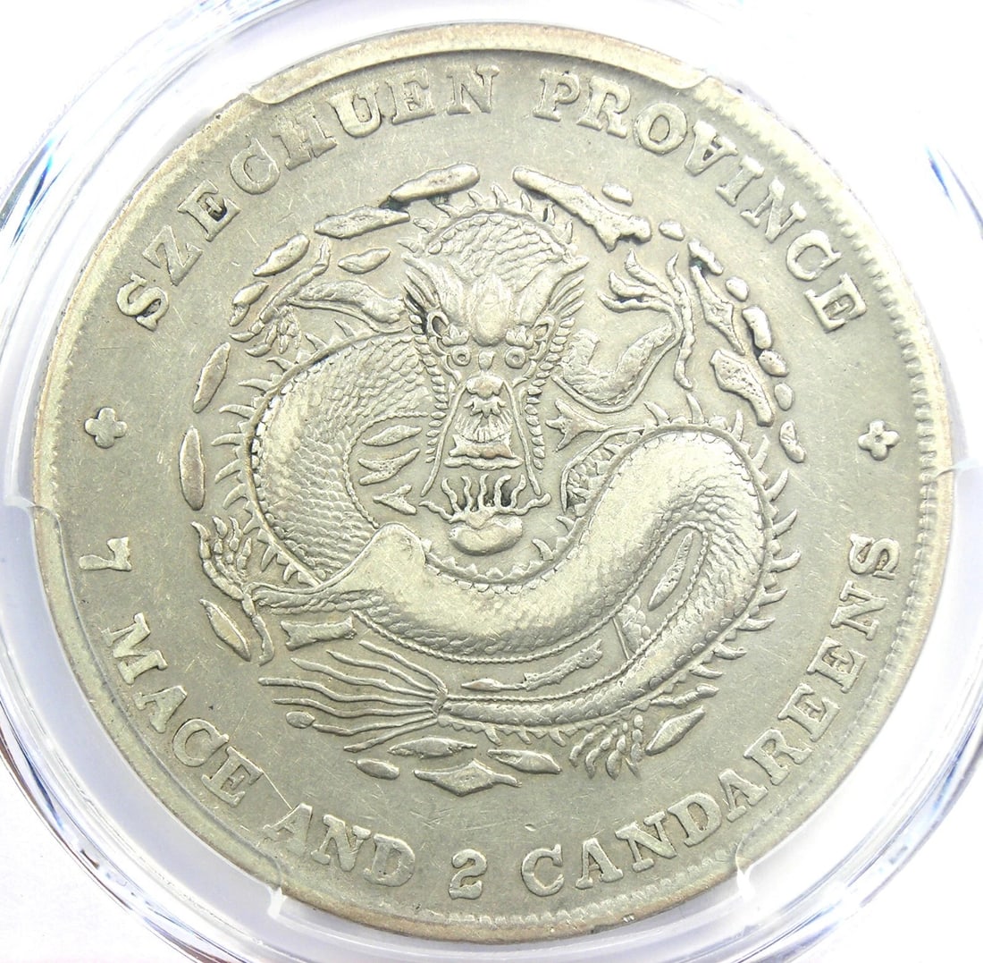 1909-11 CHINA SZECHUAN DRAGON DOLLAR COIN: 1909-11 China Szechuan Dragon Dollar Coin Year: 1909 Denomination: $1 Country of Origin: China Accessories: None Accessories Notice: When purchasing pre-owned goods, please refer to the photos of the